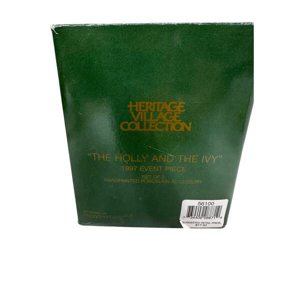 Dept 56 "The Holly and the Ivy" Heritage Village Collection Christmas Figurines - Picture 3 of 8